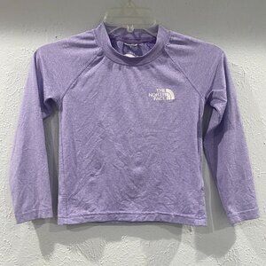 The North Face girl's XS, light purple, long sleeved, UPF 40+ rash guard. EUC